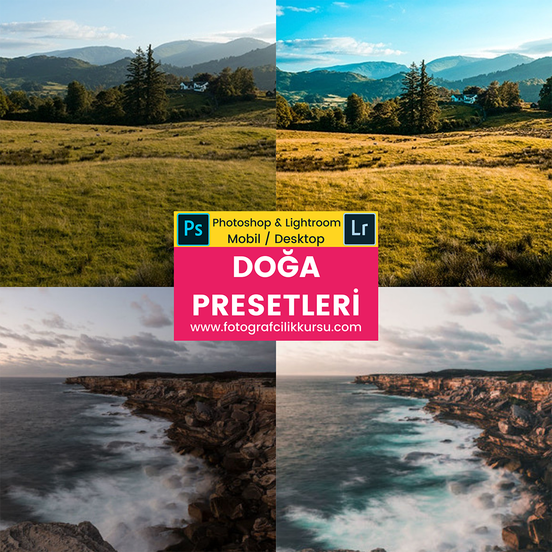 doğa photoshop ve lightroom presetleri presets