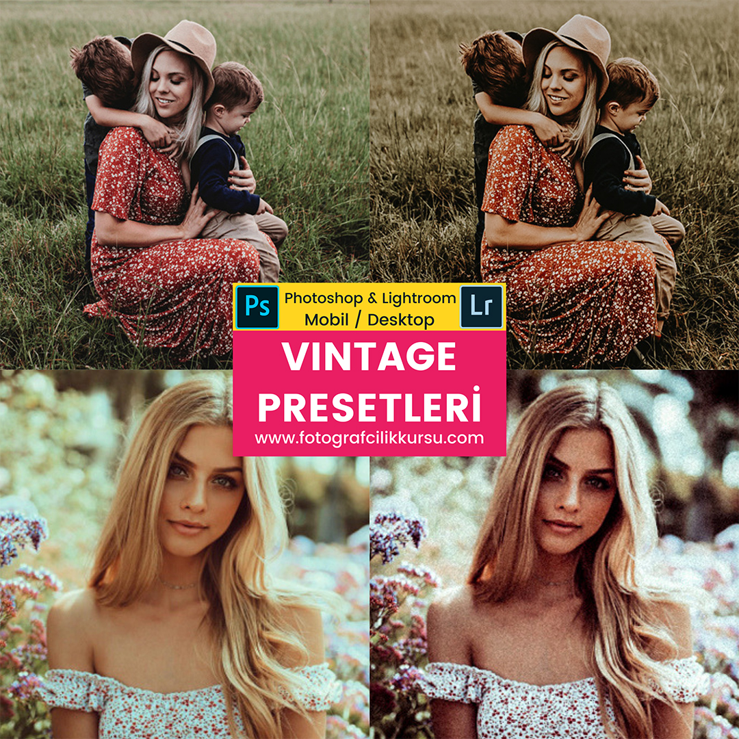 vintage photoshop ve lightroom presetleri presets