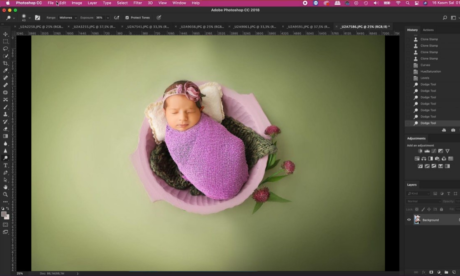 bebek fotoğrafçıları için photoshop'ta fotoğraf düzenleme kursu eğitimi