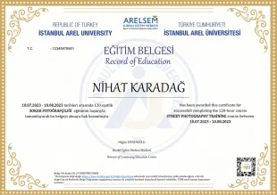 SOKAK FOTOĞRAFÇILIĞI SERTİFİKASI