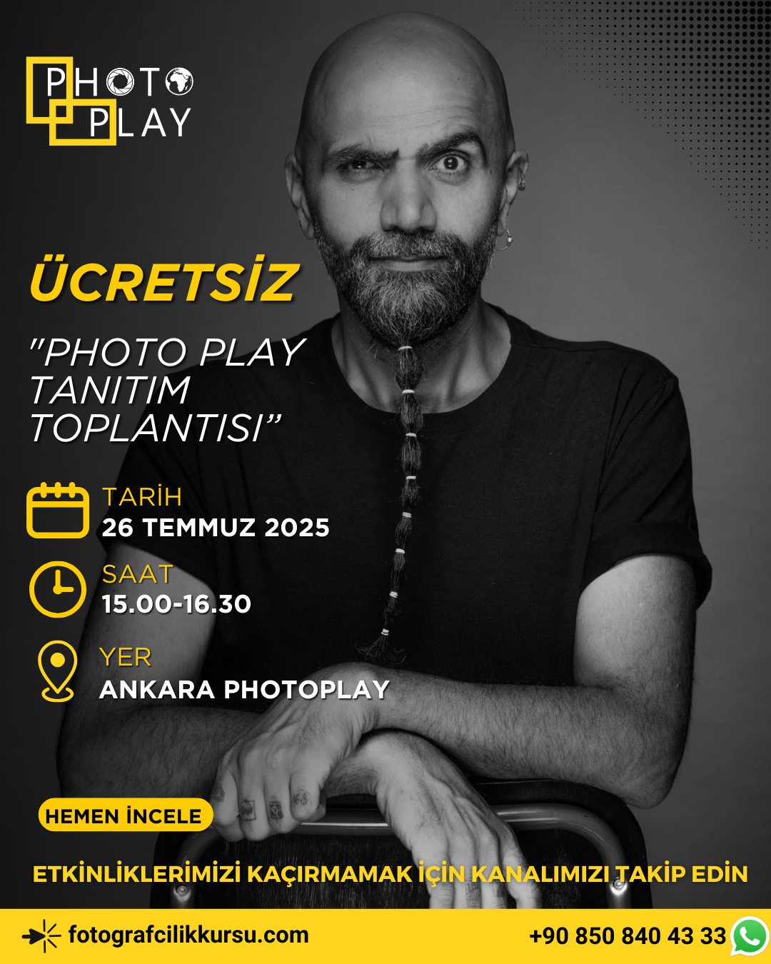 PHOTOPLAY ANKARA TANITIM TOPLANTISI (ÜCRETSİZ)