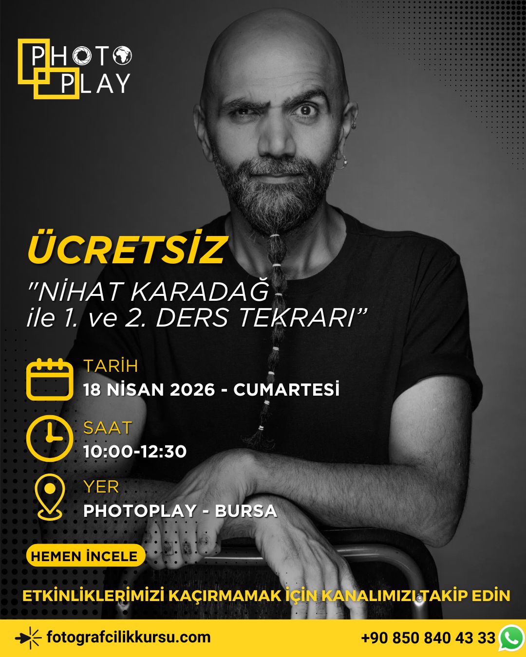 NİHAT KARADAĞ ile ÜCRETSİZ 1. ve 2. DERS TEKRARI (18 Nisan 2026)